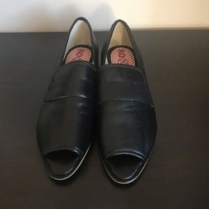 80%20 black leather loafers, US 6, brand new